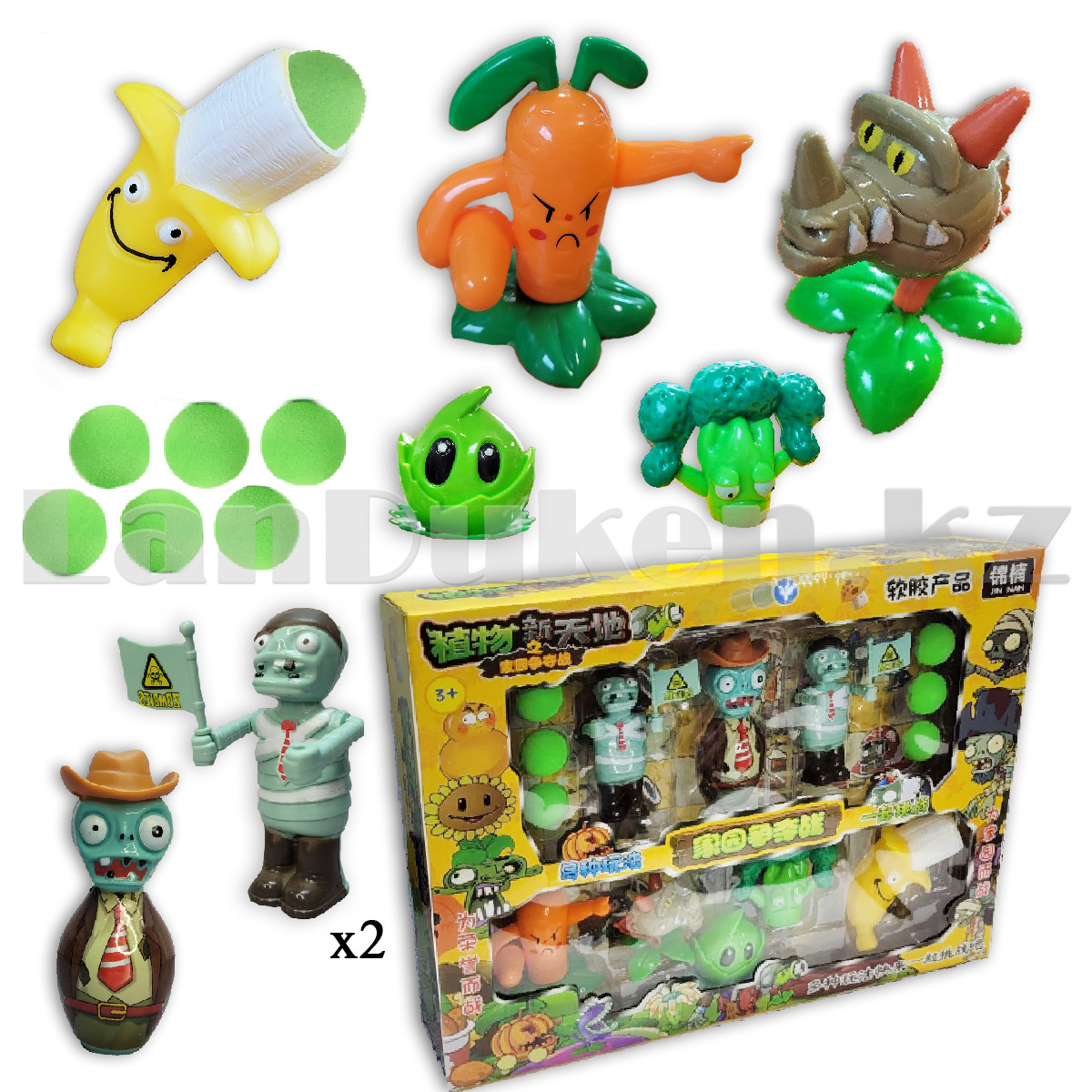 Набор фигурок растения против зомби Plants vs zombies