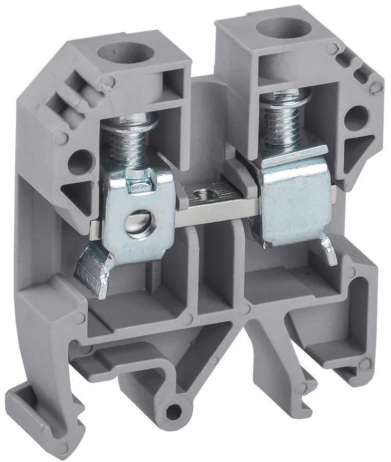 Клемма винтовая КВИ-6мм2 50А 800V AC/DC серая IEK, фото 1