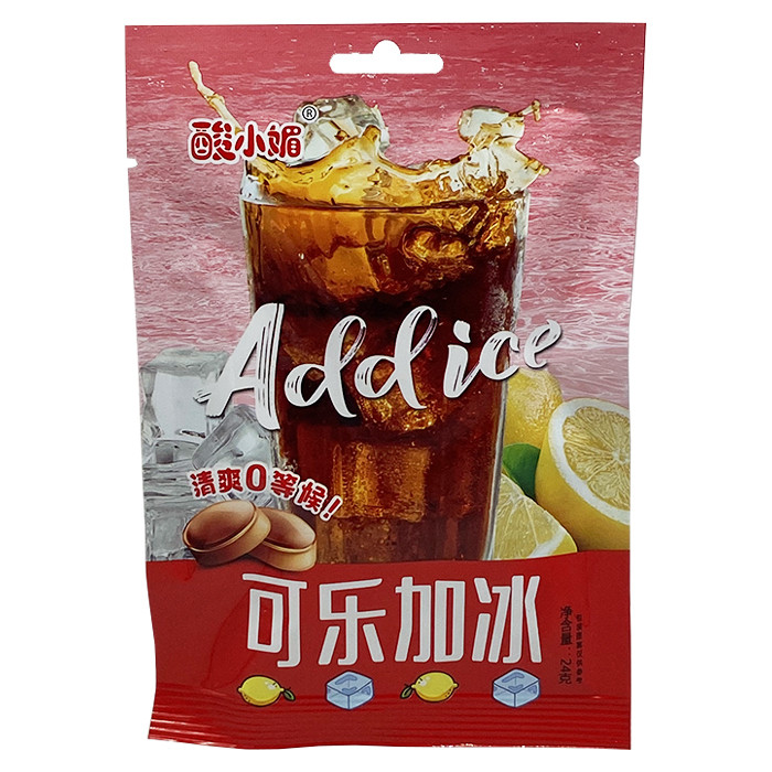 Конфеты Addice со вкусом Колы 24 гр. (20 шт в упаковке) / Китай