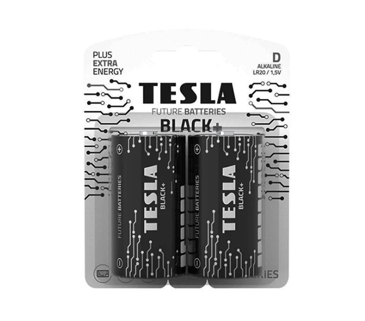 TESLA BATTERIES D BLACK+ (LR20/BLISTER FOIL 2PCS)