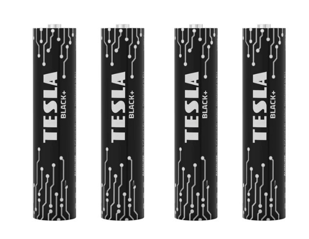 TESLA BATTERIES AAA BLACK+ (LR03/BLISTER FOIL 4PCS) - фото 2 - id-p107190725