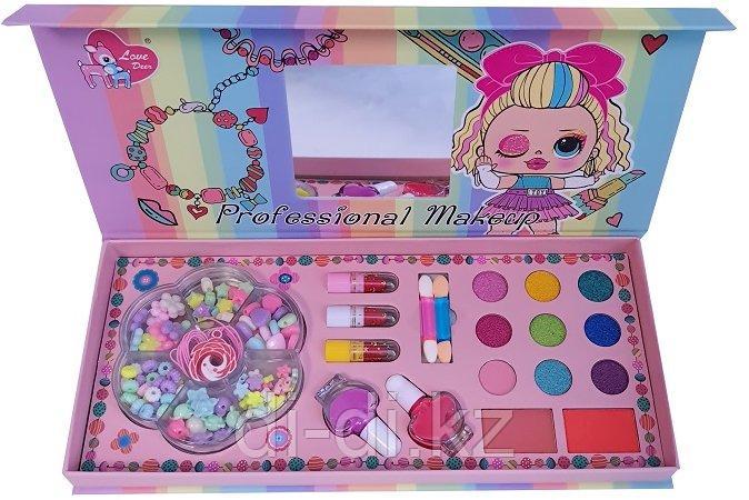 Набор детской декоративной косметики, в коробке, бусины для браслета, "Make Up Series. Shining", LD6134