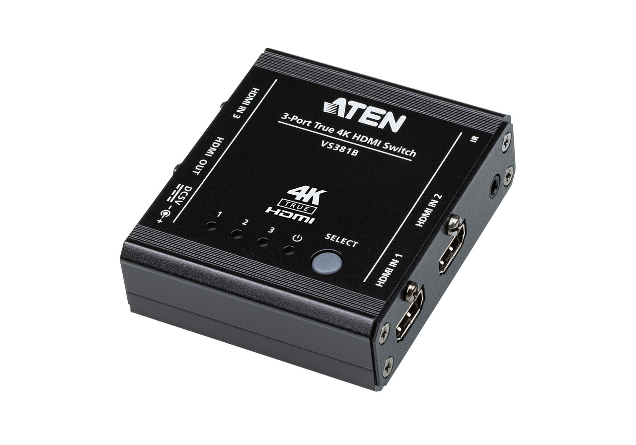 3-портовый True 4K HDMI-коммутатор VS381B ATEN