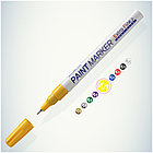 Маркер-краска MunHwa "Extra Fine Paint Marker" желтая, 1мм, нитро-основа, фото 2
