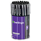 Ручка шариковая автоматическая Berlingo "Electric" синяя, 0,7мм, грип, рисунок на корпусе,soft touch, фото 3