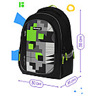 Рюкзак Berlingo Modern "Digital square" 38*30*18см, 3 отделения, 2 кармана, эргономичная спинка, фото 2