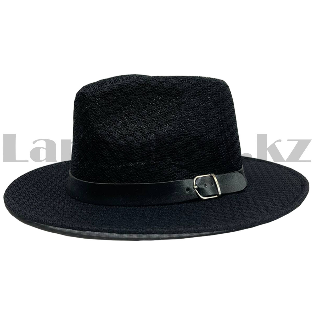 Шляпа Федора летняя сетчатая солнцезащитная черная - фото 3 - id-p107619405