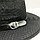 Шляпа Федора летняя сетчатая солнцезащитная черная, фото 4