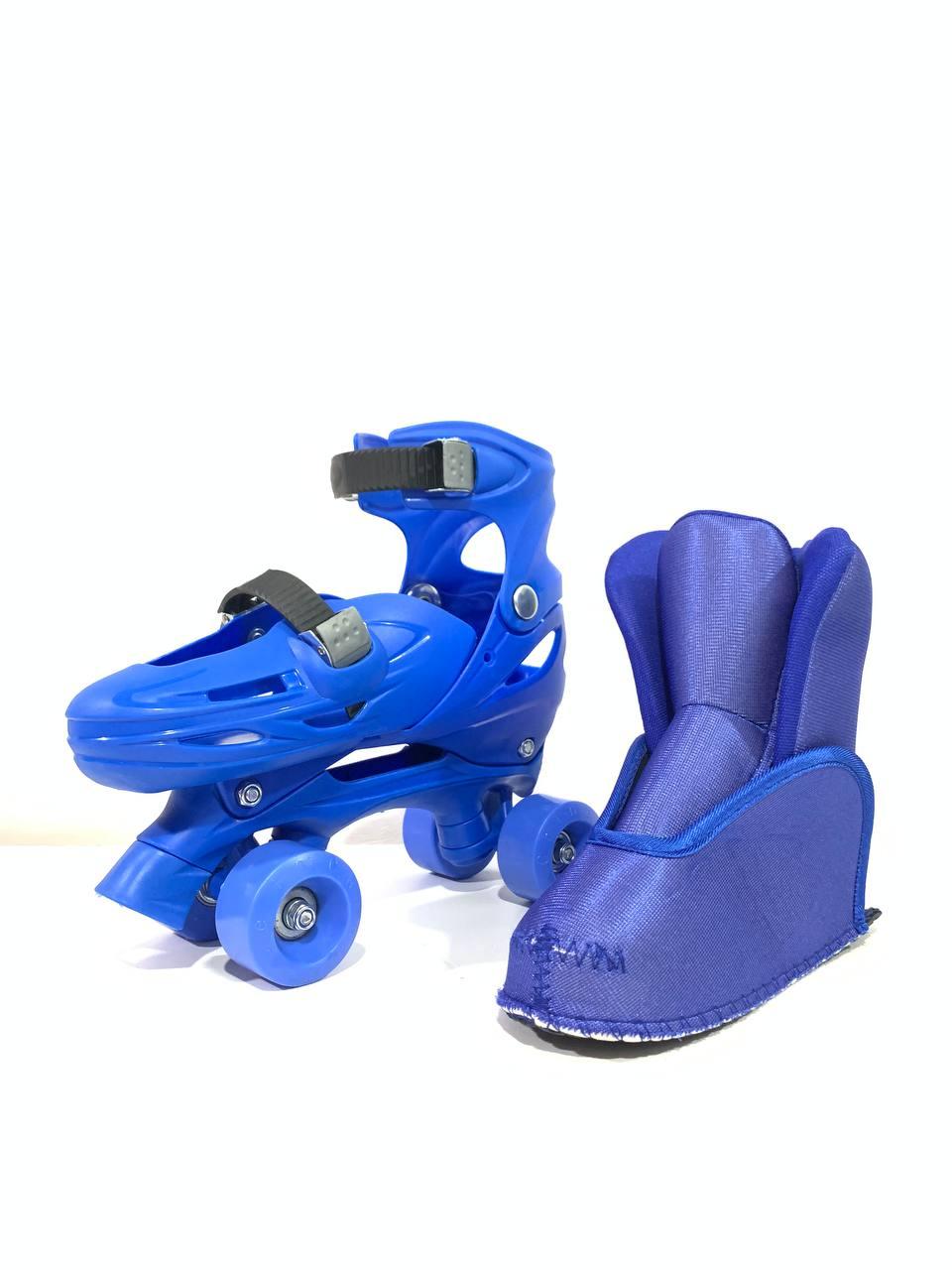 Детские роликовые коньки "Квады" L (размеры 38-41) BLUE - фото 5 - id-p76513902