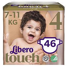 Подгузники Libero для детей Touch 4 (7-11 кг) 46 шт
