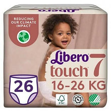 Подгузники Libero для детей Touch 7 (16-26 кг) 26 шт