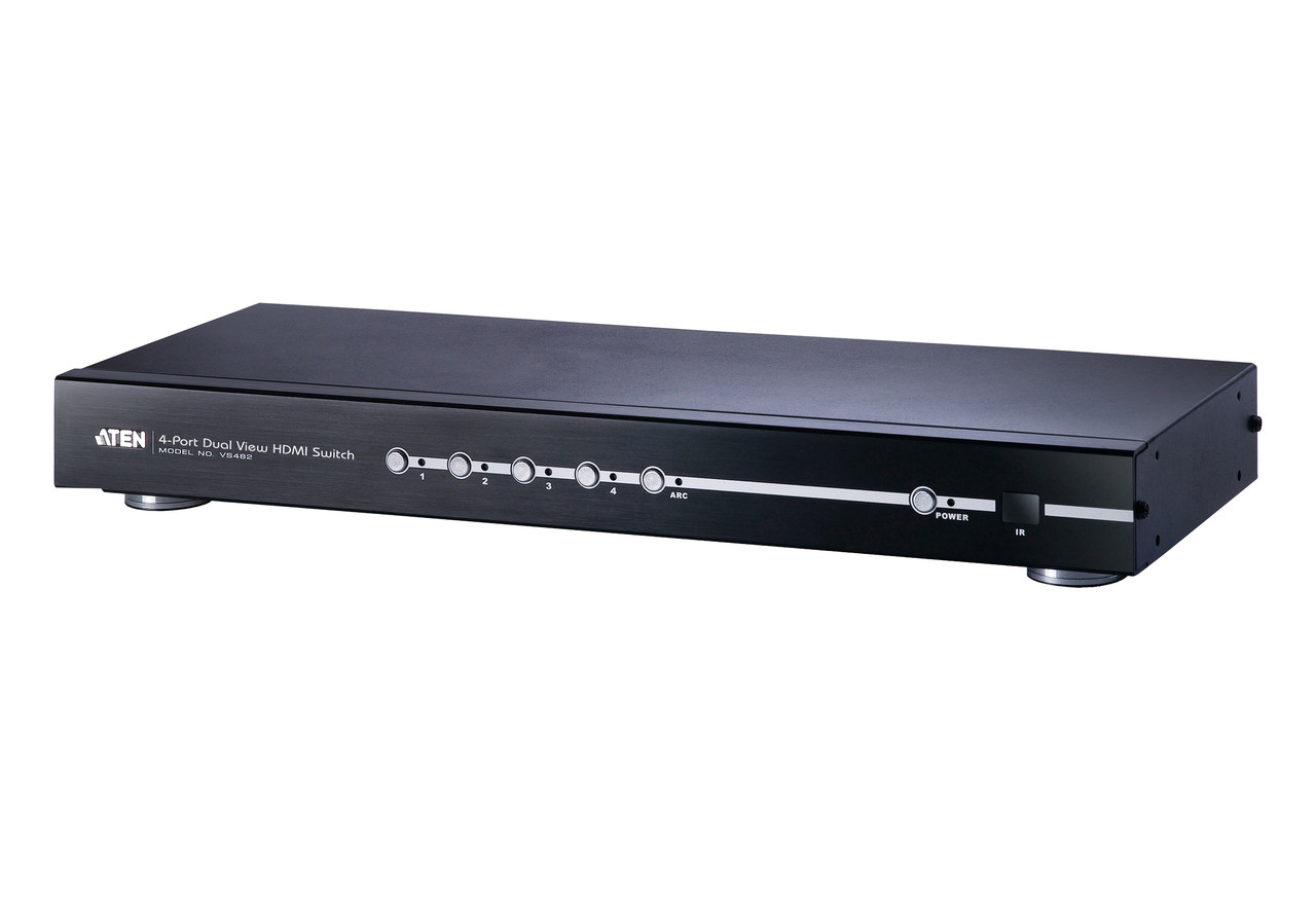 Коммутатор HDMI 4-портовый с дублированным выходом VS482 ATEN