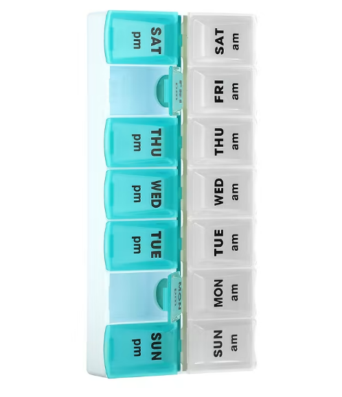 Apex, Органайзер для таблеток на неделю с учетом приема два раза в день, 1 таблетница - фото 3 - id-p107620344
