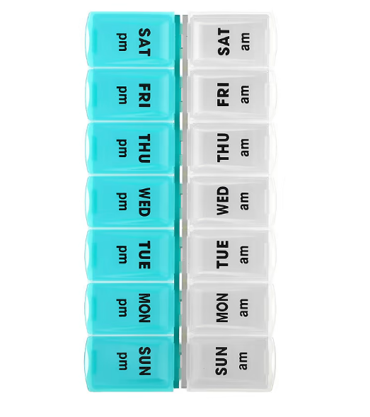 Apex, Органайзер для таблеток на неделю с учетом приема два раза в день, 1 таблетница - фото 4 - id-p107620344