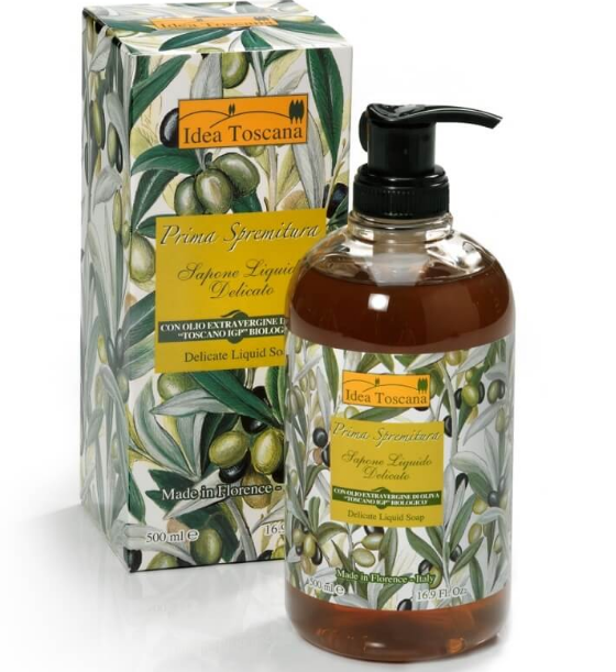 Натуральное жидкое мыло с оливковым маслом 500мл - Idea Toscana - фото 1 - id-p107621055