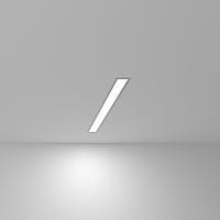 Линейный светодиодный встраиваемый светильник 53см 10Вт 6500К матовое серебро 101-300-53