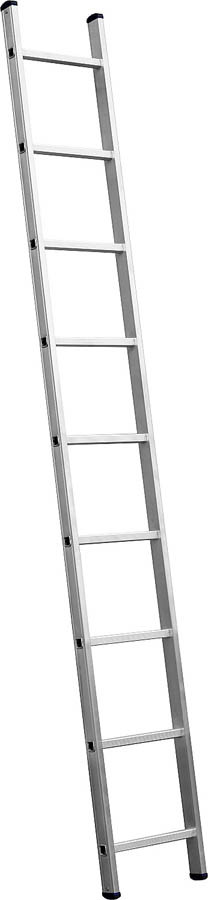 Приставная лестница СИБИН, односекционная, алюминиевая, 9 ступеней, высота 251 см - фото 1 - id-p107621459