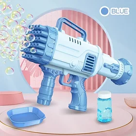 Детский пулемет для создания мыльных пузырей BAZOOKA BUBBLE MACHINE (36 отверстия)