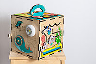 Бизибокс "Океан". Бизикуб "Sea Box". Бизиборд. Бизидом. Развивающая игрушка.