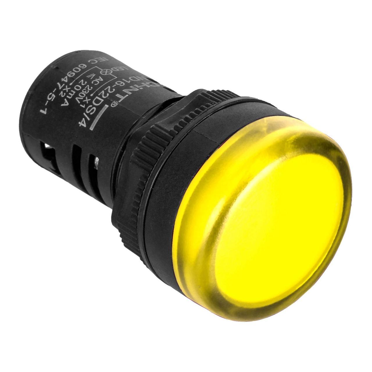 Индикатор световой ND16-22DS/2 желтый АС/DC24B (CHINT) 592939 - фото 1 - id-p107612646