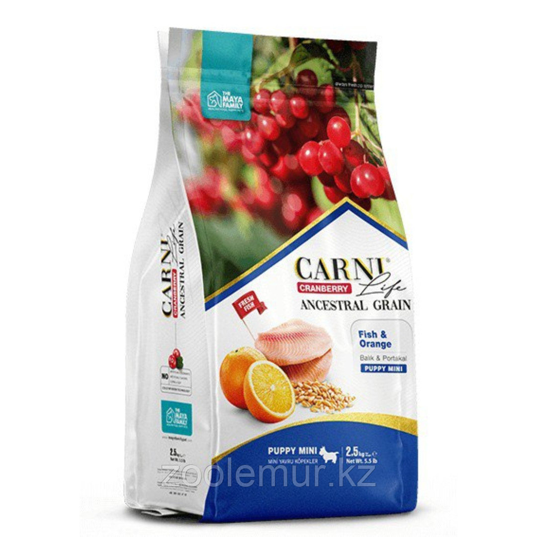 CARNI LIFE ANCESRAL GRAIN PUPPY MINI Корм для щенков мелкой породы с ...