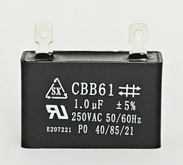 Конденсатор CBB61 1мкф, 450V (квадрат)