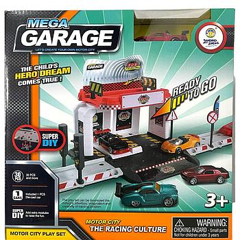 AG2018 Гараж 30дет +1 машинка Mega Garage, 28*27см