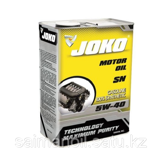 Моторное масло синтетическое JOKO Motor Oil SN 5W-40 4 л - фото 1 - id-p107626828