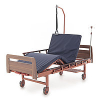Четырехсекционная медицинская кровать для лежачих больных деревянная Е-8