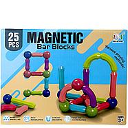 H01 Магнитный конструктор Magnetic bar 25дет, 24*18см, фото 2