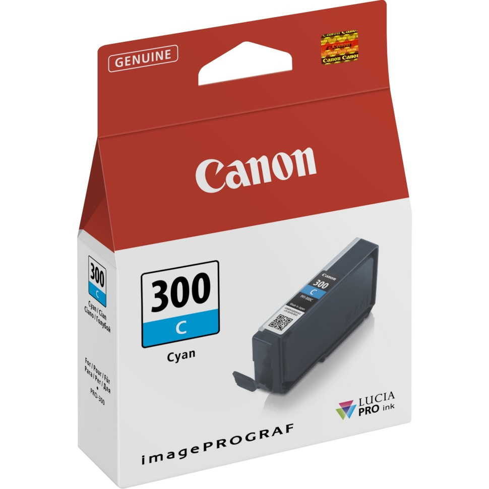 Картридж Canon LUCIA PRO PFI-300 Cyan для imagePROGRAF PRO-300 4194C001, фото 1