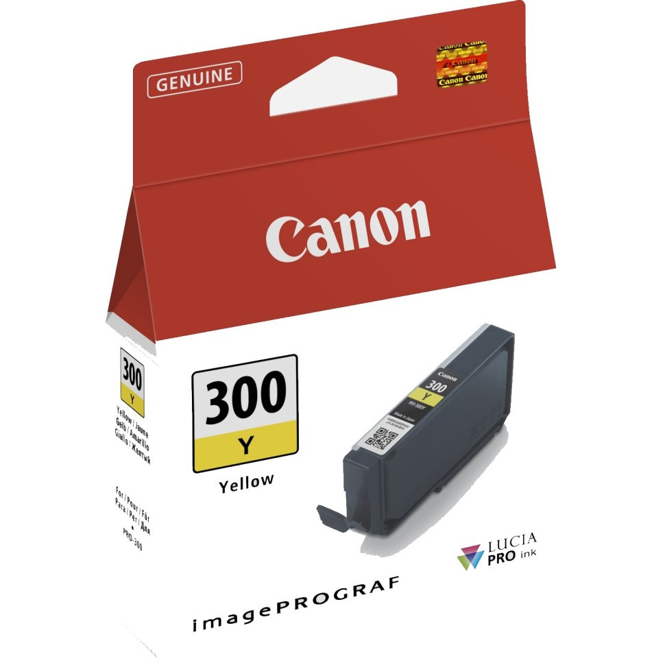 Картридж Canon LUCIA PRO PFI-300 Yellow для imagePROGRAF PRO-300 4196C001, фото 1