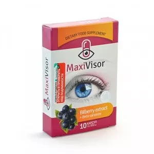 MaxiVisor Натуральный комплекс для зрения 10 капс. по 500 мг