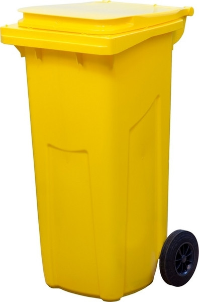Многоразовый внутрикорпусовый контейнер на колесах для сбора, хранения и перемещения медицинских отходов 360, Желтый - фото 1 - id-p107630530