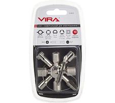 Ключ для электрошкафов VIRA с 10 рабочими профилями и битой 514010, фото 3