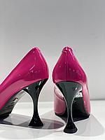 Классические женские туфли малинового цвета в Алматы. Качественная женская обувь., фото 4