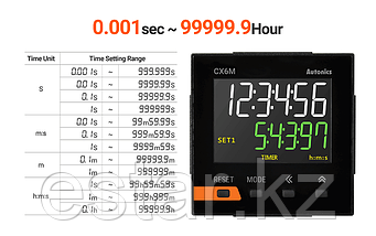Счетчик-таймер с антибликовым ЖК-дисплеем CX6M-1P2F, фото 3