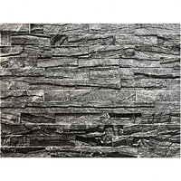 3D Панель из натурального камня, кварцит древесный серый 150х600 мм (комплект 0,63 м2)
