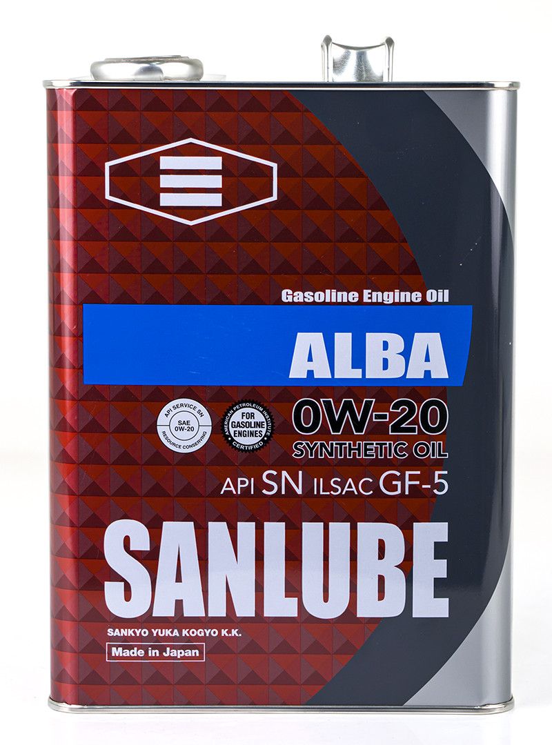 Масло моторное Sanlube 0W-20 SN/GF-5 4 л - фото 1 - id-p107636447
