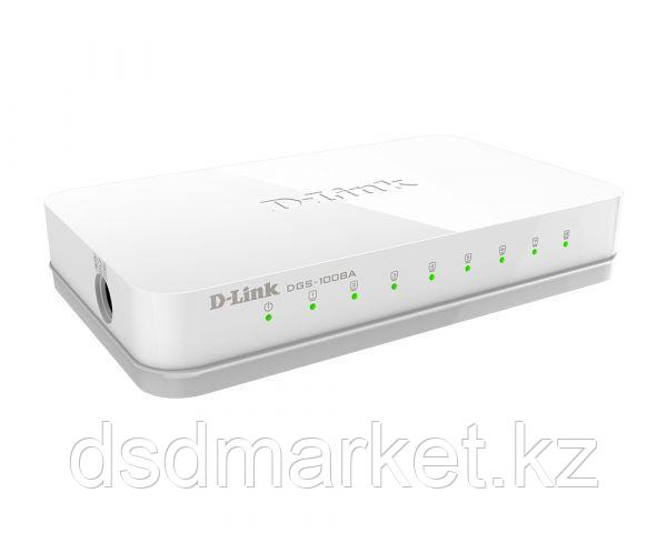 Коммутатор, D-Link, DGS-1008A/F1A, фото 1