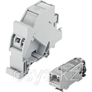 EPIC® DATA HS RJ45F Cat.6A Переходник для монтажной шины с муфтой RJ45 - фото 1 - id-p107638101