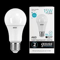 Лампа Gauss Elementary A60 1450lm E27 LED 15W 4100K