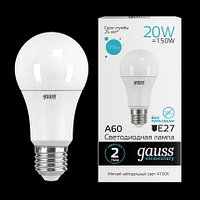 Лампа Gauss Elementary A60 1600lm E27 LED 20W 4100K
