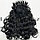 Парик искусственный с волнистыми волосами и челкой 50 см черный, фото 4