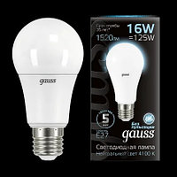 Лампа Gauss A60 4100K E27 LED 16W 1520lm