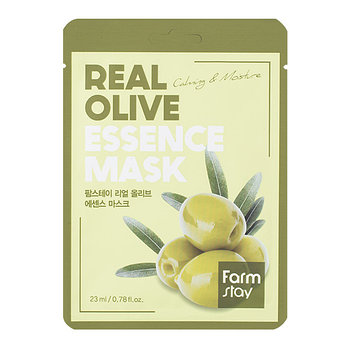 FarmStay Тканевая маска для лица  с экстратком оливы essence mask 23ML - 1 шт