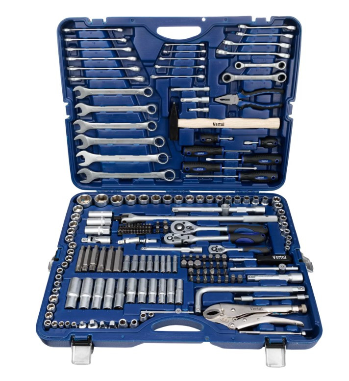 Набор инструментов  202 предмета 1/4", 3/8" 1/2" VR0202