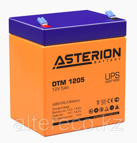 Аккумулятор Asterion DTM 1205 (12В, 5Ач), фото 2
