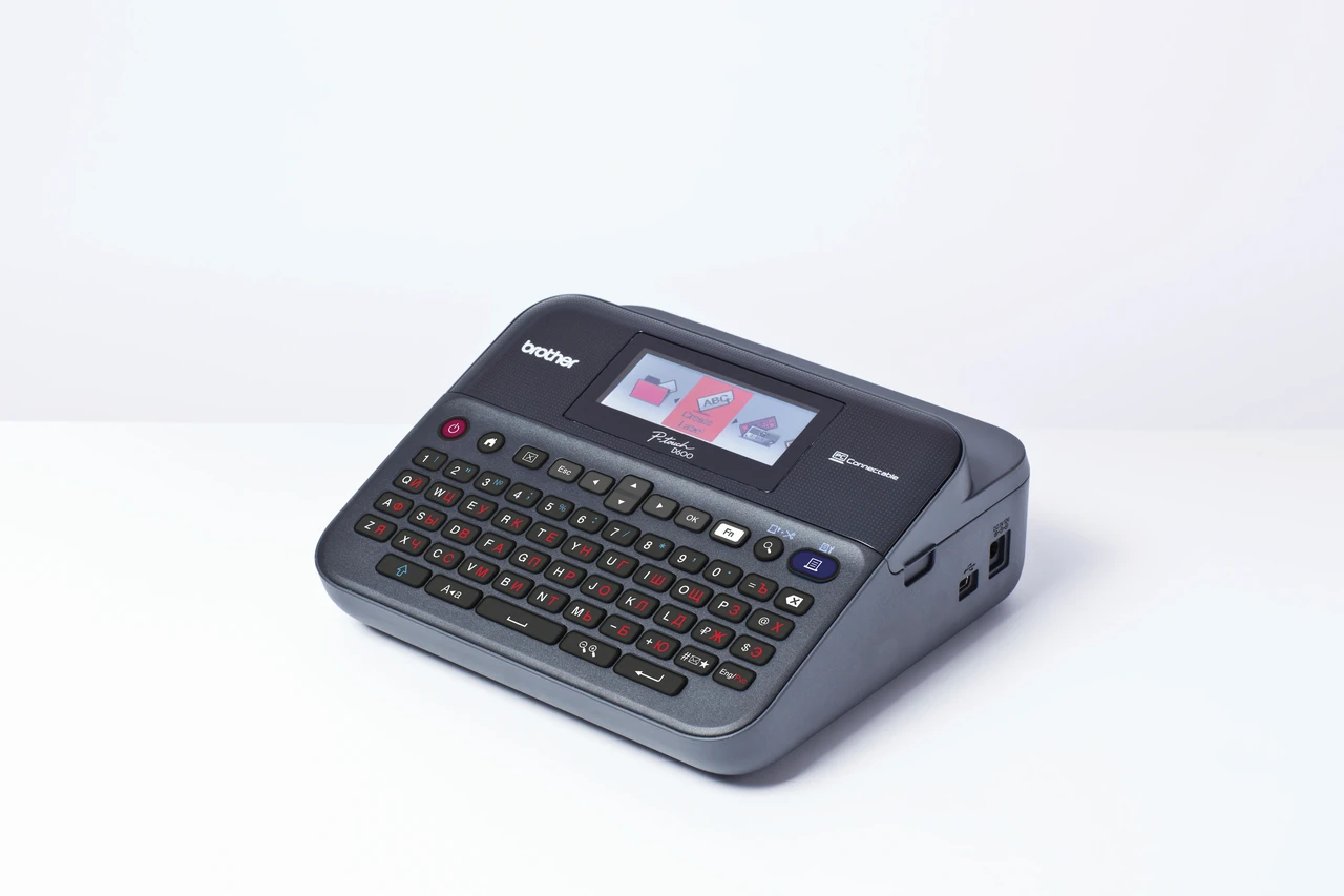 Принтер маркиратор Brother серия P-Touch PT-D600VP (печать на 6, 9, 12, 24мм лентах) (RUS) - фото 2 - id-p107643213