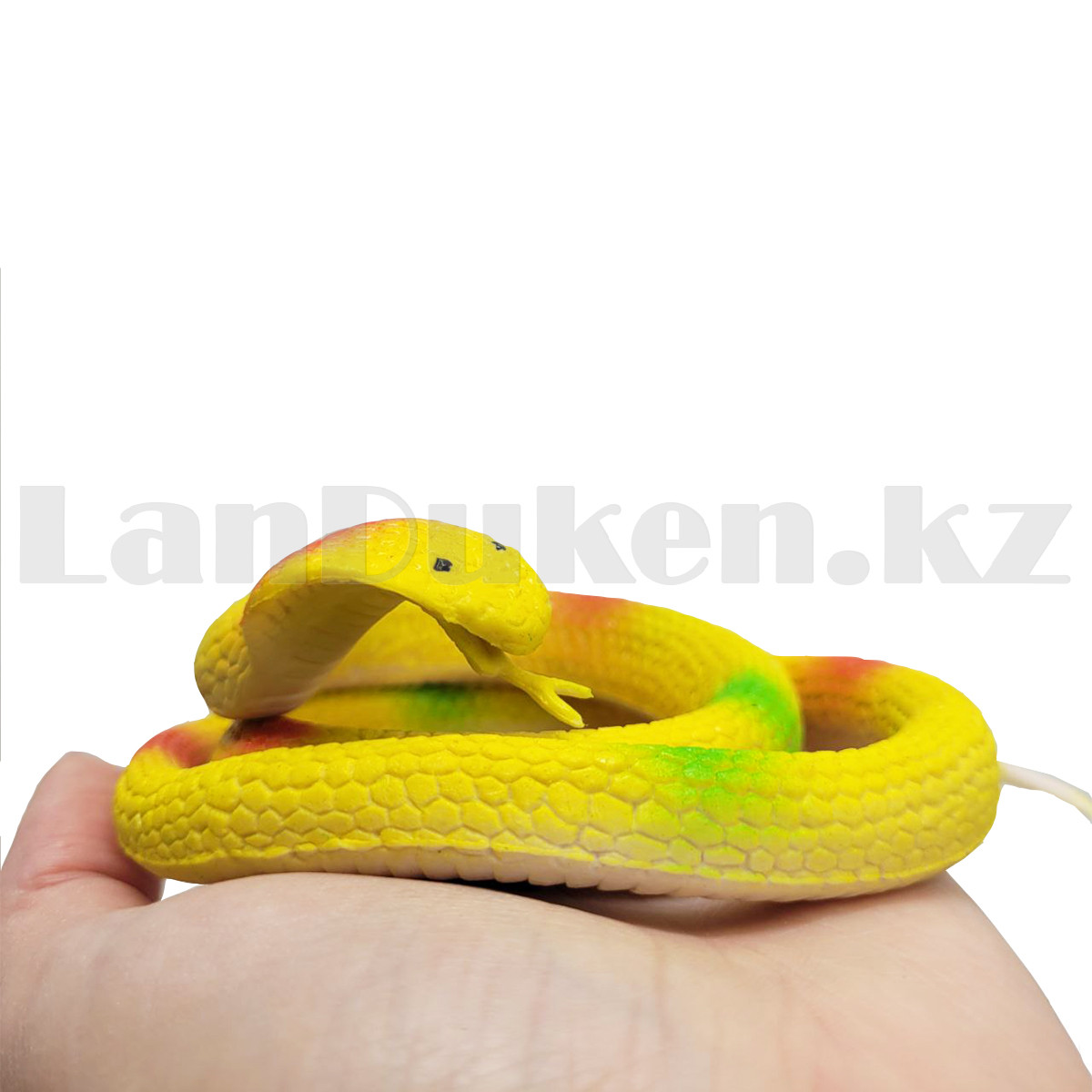 Резиновая змея игрушка антистресс желтая - фото 3 - id-p99084477